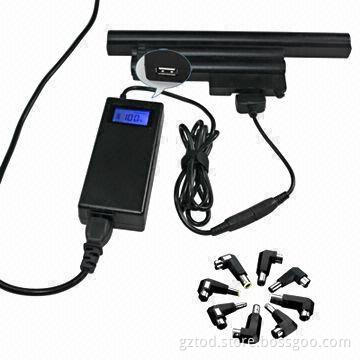 90W Universal Laptop AC Adapter with USB Port, LCD Display, Battery Charger Multifunction